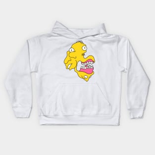 Yellow Jaw Creature Kids Hoodie